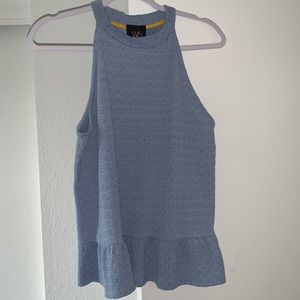 TJ MAXX light blue high neck tank top